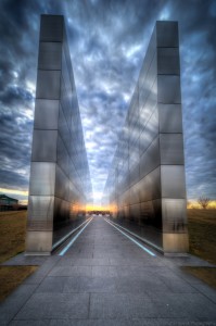 The Empty Skies Memorial in Liberty State Park in N.J. - Click to see the larger version.
