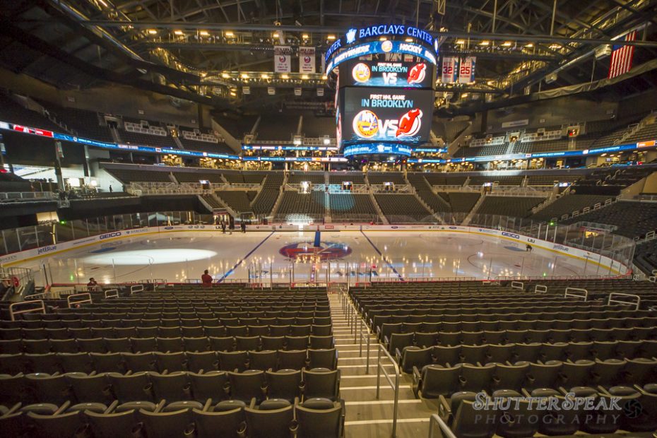 First NHL game is played at the Barclays Center in Brooklyn