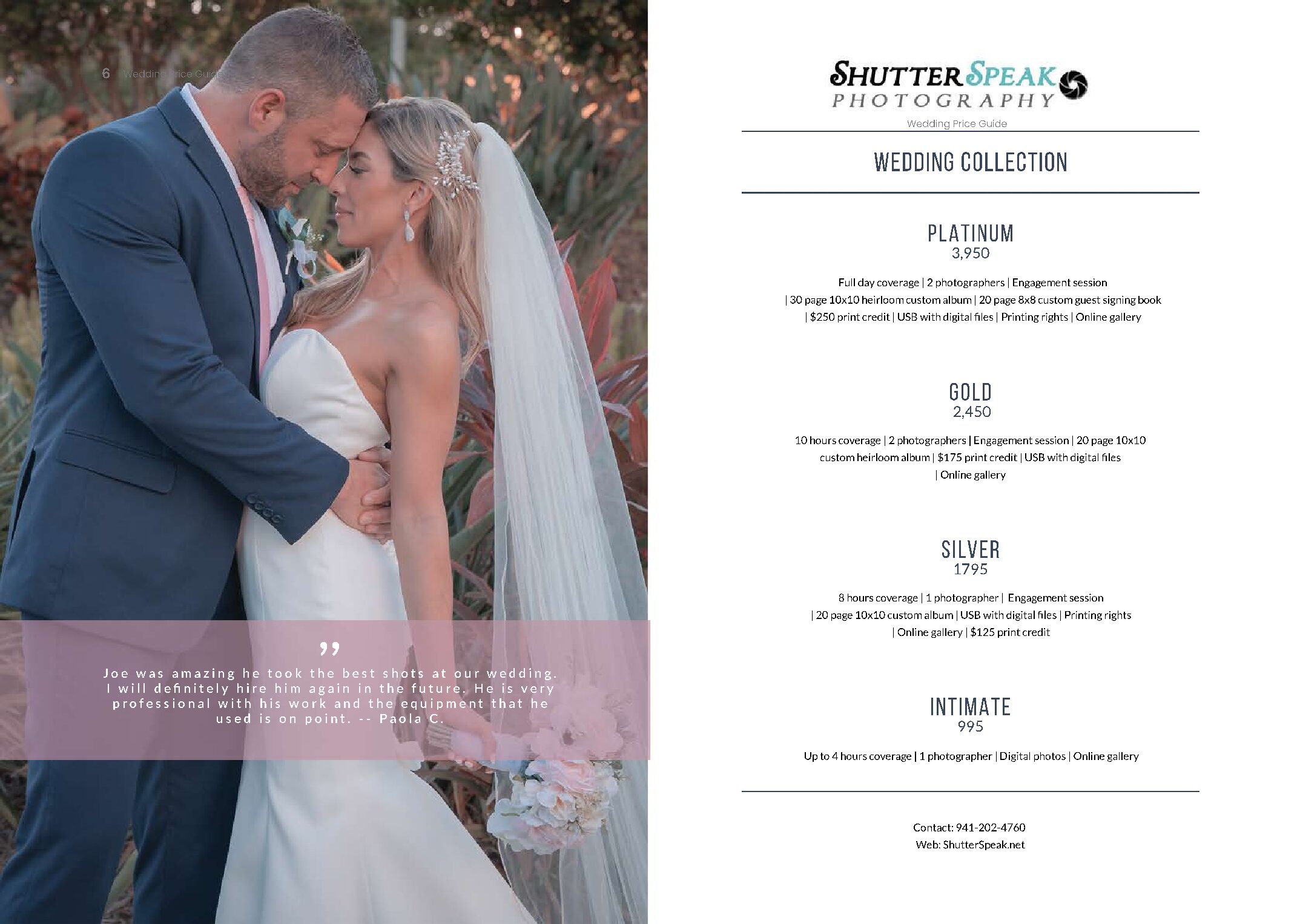 Shutter Speak Pricing Guide – May 2022